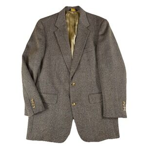 Brooks‎ Brothers Tweed Wool Blazer Men's Sz 41 L Brown EUC